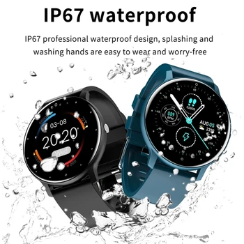ZL02 Smart Skatīties Vīrieši Dāma Sports Fitness Smartwatch Miega Sirds ritma Monitors Ūdensizturīgs Pulksteņi IOS Android Bluetooth