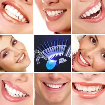 Zobārsts, Zobu Balināšana, 44% Peroksīda Zobu Balināšanas Sistēma 10pcs balināšanas želeja+2gab zobu rene+1pc mini aukstā balināšanas gaismas