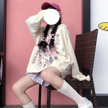 ZOGAA Kawaii Anime Harajuku pelēkā vārna Sieviešu Ullzang Cute Karikatūra korejiešu Stila Krekls Modes pelēkā vārna Sieviešu Topi, Drēbes Sievietei