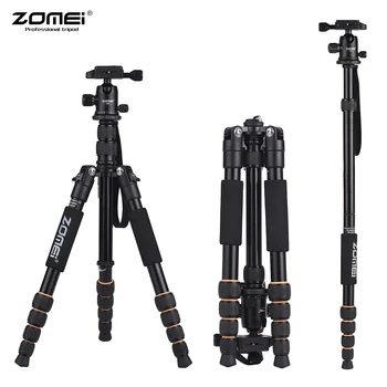 ZOMEI Q100 Q111 Q555 Q666 Q666C Kameras Statīvs Ceļojumu Portatīvās Kameras Statīvs Canon Nikon Sony DSLR Profesionālo Kameru Statīvs