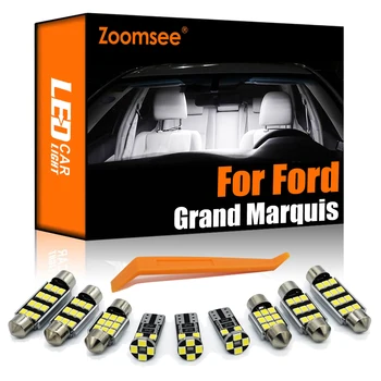 Zoomsee Interjera LED Ford Grand Marquis 1997-2011 Canbus Transportlīdzekļa Spuldzes Iekštelpu Dome Karšu Lasīšanas Gaismas Kļūda, Bezmaksas Auto Lampu Komplekts
