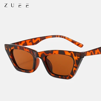 ZUEE Cat Eye Saulesbrilles Vīriešiem/Sievietēm Zīmola Dizainere, Saules Brilles, lai Vīrietis Sieviete Stilīgs Leopard Brilles PC/UV400, Saules Brilles