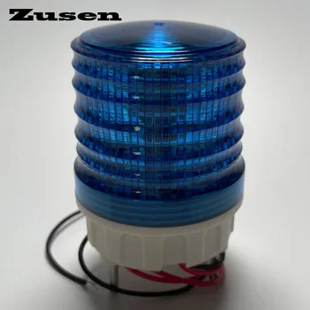 Zusen TB5051-B 12v 24v 110v, 220v zilas krāsas Signāls, lampu Brīdinājuma Gaismas LED mazo Mirgo Gaismas