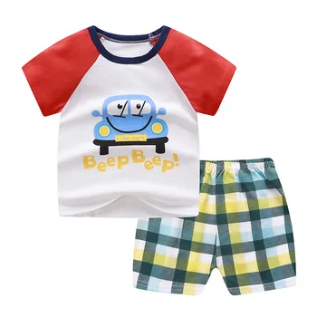 ZWY948 Baby Girl Apģērbu Meitenēm Vasaras Apģērbu Komplekts Īsām Piedurknēm T Krekli Šorti Gudrs Kokvilnas Topi Bērniem Tracksuit Mīksts Apģērbs