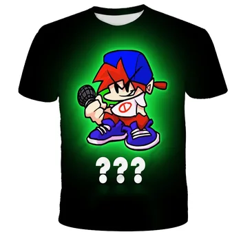 Zēnu T-krekls Populāra Spēle, 3D Apģērbu piektdienas Vakarā Funkin Bērnu T-krekls Meitene Apģērbs Vasaras Pludmales T-krekls Baby Boy Apģērbs