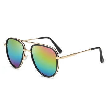 Zīmola Dizaina Izmēģinājuma Saulesbrilles Par Sievietēm, Vīriešiem, Modes Retro Unisex Metāla UV400, Saules Brilles Toņos Brilles Brilles Spogulis 2021