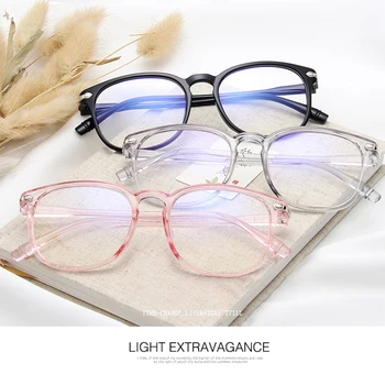 Zīmola Unisex Dizaina Brilles Sievietēm, Vīriešiem Klasiski Apaļas PC Rāmja Brilles Datoru Redzes Aprūpes Lunette Okulary