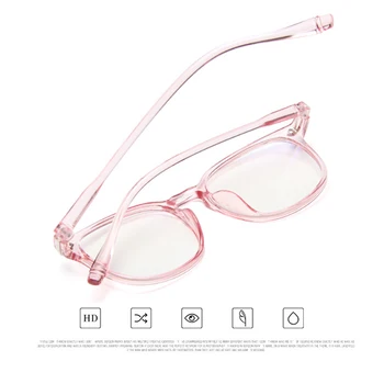 Zīmola Unisex Dizaina Brilles Sievietēm, Vīriešiem Klasiski Apaļas PC Rāmja Brilles Datoru Redzes Aprūpes Lunette Okulary