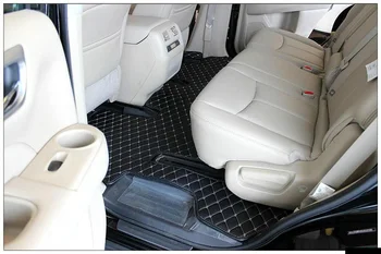 ādas automašīnas grīdas paklāji Nissan Pathfinder 2013 2016 2017 2018 2019 2020 paklāju paklāju 7 sdvietas mat