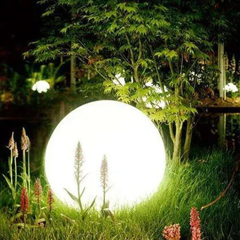 Āra Puse Kāzu joslā Peldošās zāles pļāvēji, Lampas, Uzlādējams Ūdensdrošs LED Dārza Bumbu Apgaismojums ainavas apgaismojums