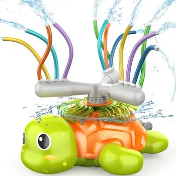 Āra Smidzinātāji Bērniem un Bērniem, Bruņurupuča bruņas, Sprinkleru ar Sparā, Šļūtenes, Dārza Laistīšanas Āra Ūdens Izsmidzināšana Jautri Rotaļlieta ir 2021.