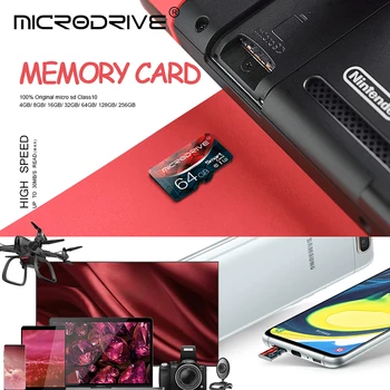 Ātrgaitas cartao de memoria reālā ietilpība 32gb UHS-1 U1 mirco sd atmiņas karte 8 gb, 16 gb atmiņas karte 64gb, 128gb EVO SDXC U3 microsd auto