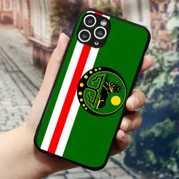 Čečenijas karogs Tālrunis Lietā par iPhone 11 12 mini pro XS MAX 8 7 6 6S Plus X 5S SE 2020. GADAM XR