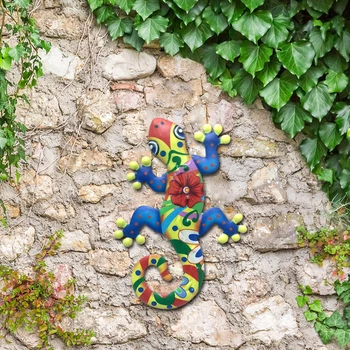Čuguna Mākslas Gecko Rotājumi Āra Ķirzaka Mākslas Karājas Skulptūru Terases Metāla Āra Rotājumi, Sienas Karājas Dekori