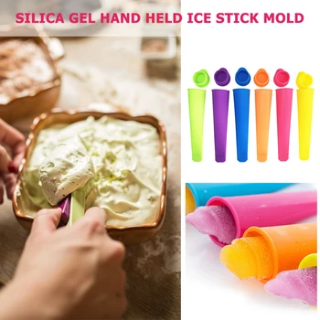 Ērta Radošo Silikona DIY saldējums Pelējuma Multi-funkcionālo Praktisko Vasaras Ice Cube Popsicle Lolly Maker Pelējuma