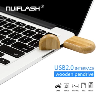 Īsta Koka USB Flash Diska 256 GB USB 2.0 Pen Drive 8GB 16GB 32GB 64GB, 128GB Pendrive Koka Atmiņas Disku