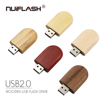 Īsta Koka USB Flash Diska 256 GB USB 2.0 Pen Drive 8GB 16GB 32GB 64GB, 128GB Pendrive Koka Atmiņas Disku
