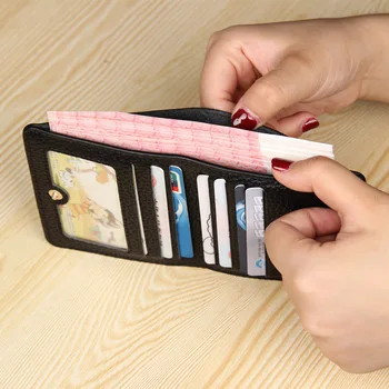Īstas Ādas Mazo Mini Ultra-plānas Maki sievietēm Kompakts maks, Roku darbs seifs Pātagot Kartes Turētāju Īss Dizaina maku Jaunas