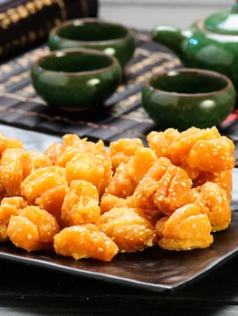Ķīnas uzkodas medus trīs naži 250 grami blīvs trīs naži smalkmaizītes tradicionālo gardēdis trīs naži Xuzhou specialitāte