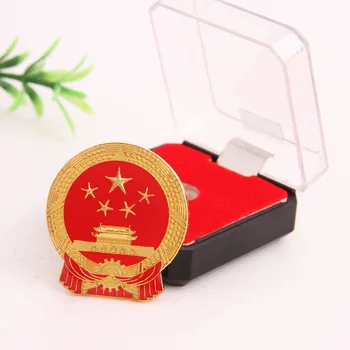Ķīnas Valsts Ģerbonis Tēvijas Žetons Pin Piemiņas Plāksne Emblēmu Tian 'anmen Broša Žetons Atloks Žetons