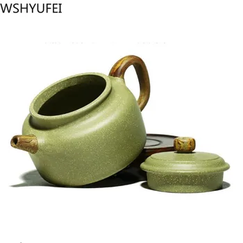 Ķīnas Yixing tējkannas violetā māla tējas katlā, roku darbs daiļavas tējkanna Tie Guanyin Puer tēja uzstādīt, pielāgot, dāvanas, autentisks, 240ml