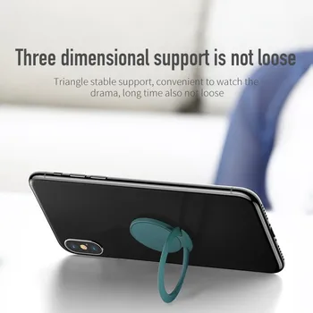 Ļoti Plānas Luksusa Mobilo Tālruni, Kontaktligzdu Turētājs Universāls Telefona Auto Turētājs Statīvu Piederumi Pirkstu Gredzenu iphone XS 8