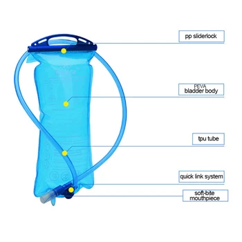 Ūdens Pūslis Hidrēšanu Pack Uzglabāšanas Rezervuāru Urīnpūšļa Soma BPA Free 1.5 L 2L 3L Riteņbraukšanas Darbojas Mitrināšanu Veste Mugursoma