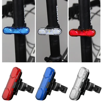 Ūdensdrošs LED Bike Light USB Lādējamu Velosipēdu Asti Drošības Brīdinājuma Gaismas Velosipēdu Gaismas Velosipēdu Piederumi