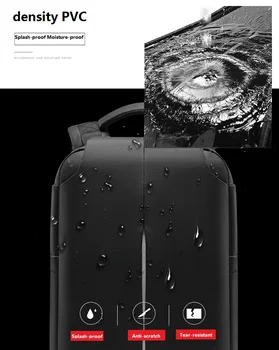 Ūdensizturīgs un skrāpējumiem pierādījumu, Laptop Backpack 15.6 