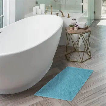 žakarda sabiezējumu Kokvilnas vannas paklājiņš - Absorbējošu grīdas dvieli, lai viesnīca,SPA - vannas paklāju,mīksto non slip vannas istabas Paklāja un Paklājs